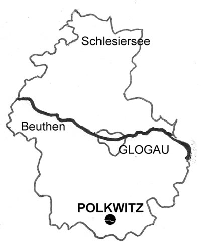 Karte Polkwitz